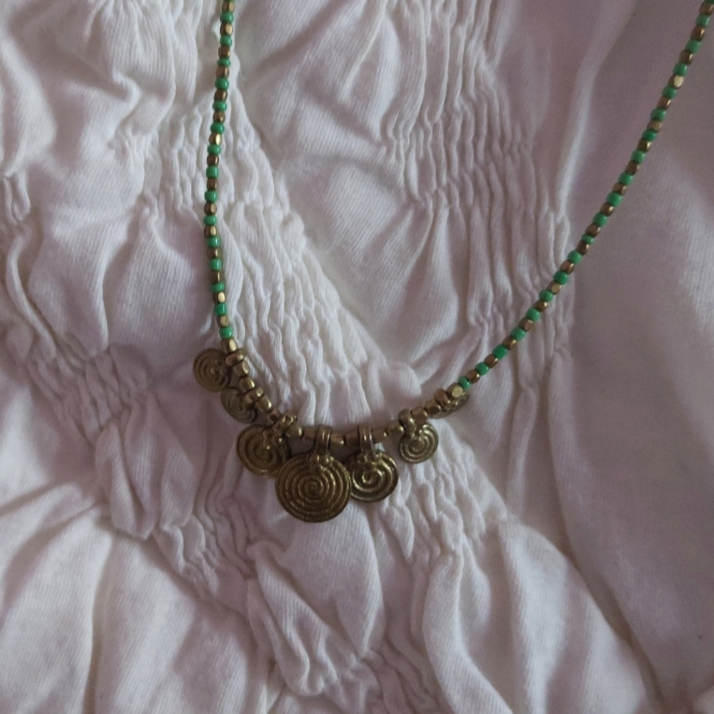Beaded Spiral Necklace